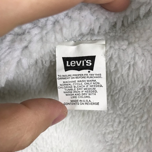 [Sold] Vintage Levi’s Trucker Jean Jacket Sherpa - Picture 7 of 8